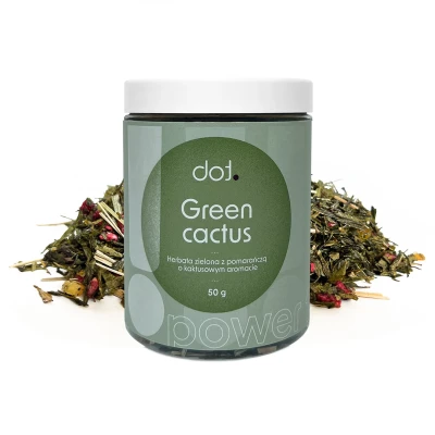 Green cactus • herbata zielona z pomarańczą o kaktusowym aromacie