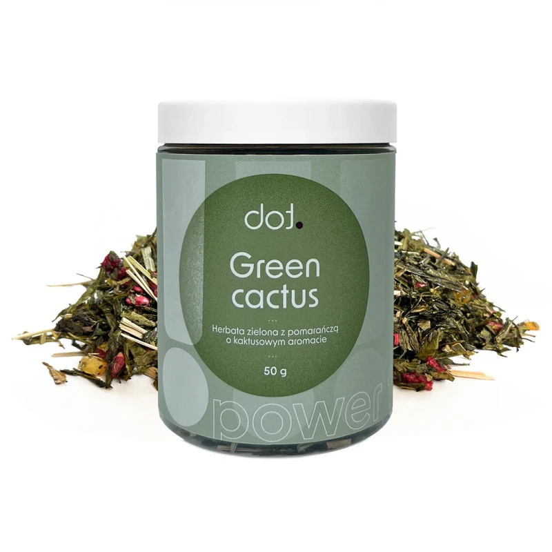 Green cactus • herbata zielona z pomarańczą o kaktusowym aromacie