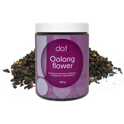 Oolong flower • oolong żurawinowo-jabłkowy z hibiskusem i bławatkiem