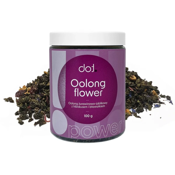 Oolong flower • oolong żurawinowo-jabłkowy z hibiskusem i bławatkiem