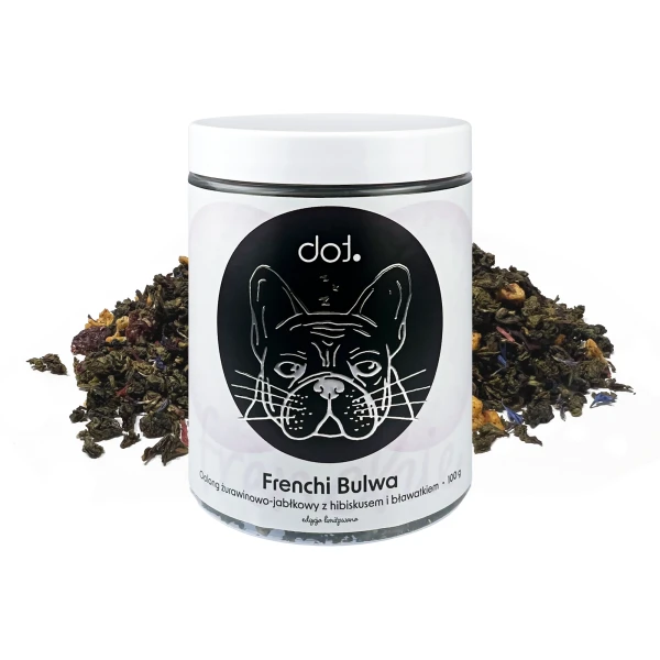 Frenchi Bulwa • oolong żurawinowo-jabłkowy z hibiskusem i bławatkiem