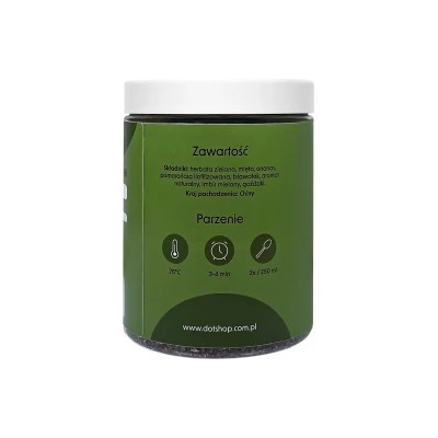 Green perfect • herbata liściasta zielona z miętą i ananasem